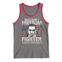 Malcolm X Tank Top A Man Who Stands For Nothing Will Fall For Anything