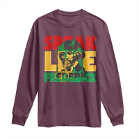 Speak Like Frederick Douglass Long Sleeve Shirt Black History Month