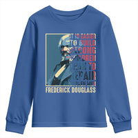 Frederick Douglass Youth Sweatshirt It Is Easier To Build Strong Children Than To Repair Broken Men BHM