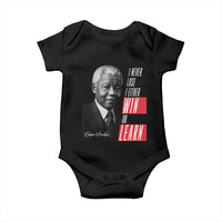 Nelson Mandela's Motivational Baby Onesie I Never Lose I Either Win Or Learn