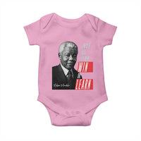 Nelson Mandela's Motivational Baby Onesie I Never Lose I Either Win Or Learn