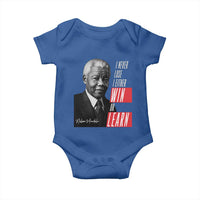 Nelson Mandela's Motivational Baby Onesie I Never Lose I Either Win Or Learn