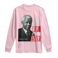 Nelson Mandela's Motivational Long Sleeve Shirt I Never Lose I Either Win Or Learn