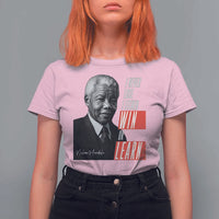Nelson Mandela's Motivational T Shirt For Women I Never Lose I Either Win Or Learn