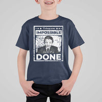 Nelson Mandela T Shirt For Kid It Always Seems Impossible Until It's Done