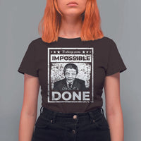 Nelson Mandela T Shirt For Women It Always Seems Impossible Until It's Done