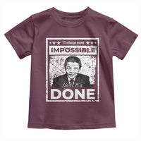 Nelson Mandela Toddler T Shirt It Always Seems Impossible Until It's Done
