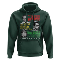 James Baldwin Hoodie Famous Quotes Nothing Can Be Changed Until It Is Faced