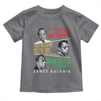 James Baldwin Toddler T Shirt Famous Quotes Nothing Can Be Changed Until It Is Faced