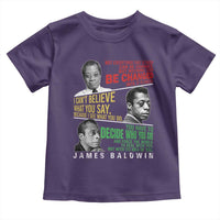 James Baldwin Toddler T Shirt Famous Quotes Nothing Can Be Changed Until It Is Faced