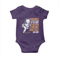 James Baldwin Baby Onesie Ignorance Allied With Power Is The Most Ferocious Enemy Justice Can Have