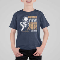 James Baldwin T Shirt For Kid Ignorance Allied With Power Is The Most Ferocious Enemy Justice Can Have