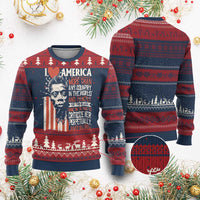 James Baldwin Ugly Christmas Sweater I Love America More Than Any Country In The World
