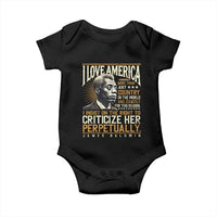 James Baldwin Baby Onesie I Love America More Than Any Country In The World Black History