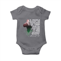 Marcus Garvey Baby Onesie A People Without The Knowledge Of Their Past History Is Like A Tree Without Roots
