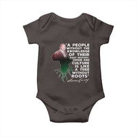 Marcus Garvey Baby Onesie A People Without The Knowledge Of Their Past History Is Like A Tree Without Roots