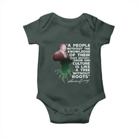 Marcus Garvey Baby Onesie A People Without The Knowledge Of Their Past History Is Like A Tree Without Roots