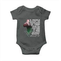 Marcus Garvey Baby Onesie A People Without The Knowledge Of Their Past History Is Like A Tree Without Roots