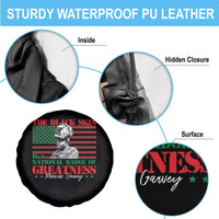 Marcus Garvey Spare Tire Cover The Black Skin Is A National Badge Of Greatness African American Flag
