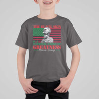 Marcus Garvey T Shirt For Kid The Black Skin Is A National Badge Of Greatness African American Flag