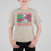Marcus Garvey T Shirt For Kid The Black Skin Is A National Badge Of Greatness African American Flag