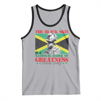 Marcus Garvey Tank Top The Black Skin Is A National Badge Of Greatness Jamaican Flag