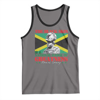 Marcus Garvey Tank Top The Black Skin Is A National Badge Of Greatness Jamaican Flag