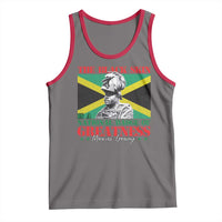 Marcus Garvey Tank Top The Black Skin Is A National Badge Of Greatness Jamaican Flag