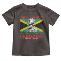 Marcus Garvey Toddler T Shirt The Black Skin Is A National Badge Of Greatness Jamaican Flag