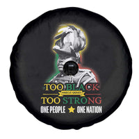 Marcus Garvey Spare Tire Cover Too Black Too Strong One People One Nation