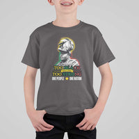 Marcus Garvey T Shirt For Kid Too Black Too Strong One People One Nation