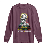Marcus Garvey Long Sleeve Shirt Too Black Too Strong One People One Nation