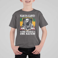 Marcus Garvey T Shirt For Kid One People One Nation Jamaica Legends Rasta