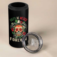 Golfo De Mexico Forever 4 in 1 Can Cooler Tumbler Sea Turtle Mexican Sugar Skull