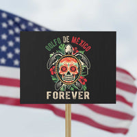 Golfo De Mexico Forever Protest Sign Sea Turtle Mexican Sugar Skull - Wonder Print Shop