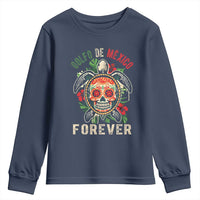 Golfo De Mexico Forever Youth Sweatshirt Sea Turtle Mexican Sugar Skull