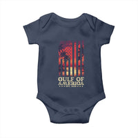 Gulf Of America Est 2025 Baby Onesie Sunset American Flag Gulf Mexico