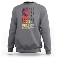 Gulf Of America Est 2025 Sweatshirt Sunset American Flag Gulf Mexico