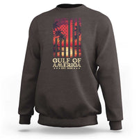Gulf Of America Est 2025 Sweatshirt Sunset American Flag Gulf Mexico