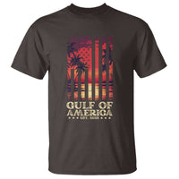 Gulf Of America Est 2025 T Shirt Sunset American Flag Gulf Mexico