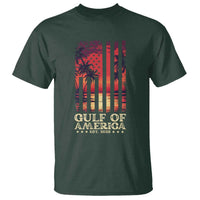 Gulf Of America Est 2025 T Shirt Sunset American Flag Gulf Mexico