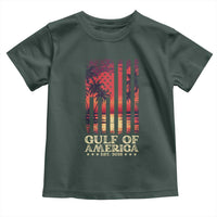 Gulf Of America Est 2025 Toddler T Shirt Sunset American Flag Gulf Mexico