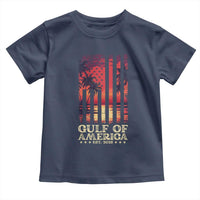Gulf Of America Est 2025 Toddler T Shirt Sunset American Flag Gulf Mexico