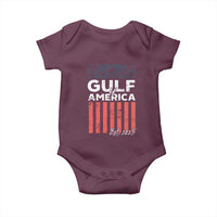 Gulf Of America Baby Onesie Est 2025 American Flag Gulf Mexico