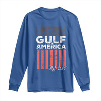 Gulf Of America Long Sleeve Shirt Est 2025 American Flag Gulf Mexico