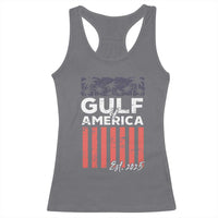 Gulf Of America Racerback Tank Top Est 2025 American Flag Gulf Mexico