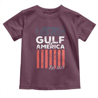 Gulf Of America Toddler T Shirt Est 2025 American Flag Gulf Mexico