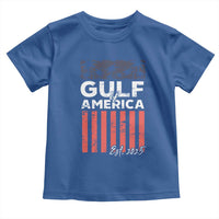 Gulf Of America Toddler T Shirt Est 2025 American Flag Gulf Mexico