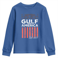 Gulf Of America Youth Sweatshirt Est 2025 American Flag Gulf Mexico