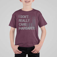 JD Vance T Shirt For Kid I Don't Really Care Margaret American Flag